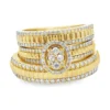 Diamond Cluster Layered Ring