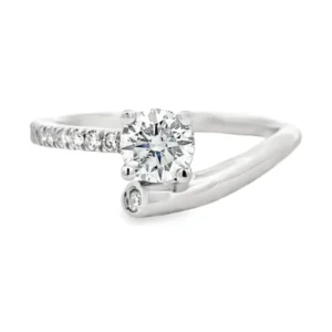 Bypass Diamond Engagement Ring