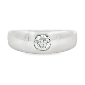 Solitaire Diamond Band Ring