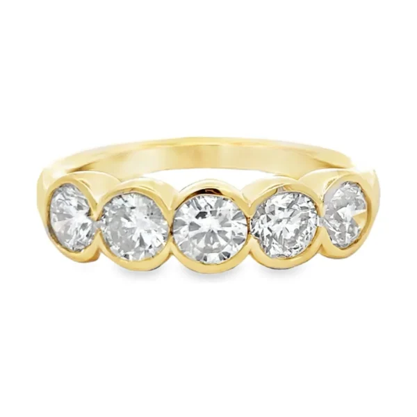 Bezel Diamond Band Ring