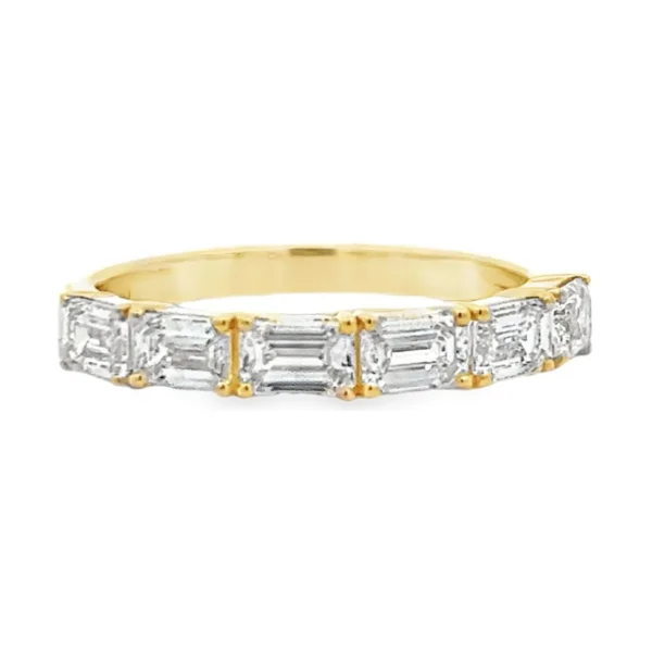 Emerald Cut Diamond Band