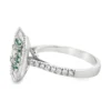 Emerald Diamond Halo Ring