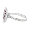 Ruby Diamond Halo Ring
