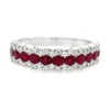 Ruby Diamond Band Ring