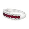 Ruby Diamond Band Ring