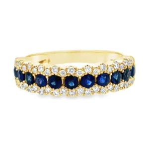 Sapphire Diamond Eternity Ring