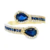 Pear Sapphire Bypass Ring