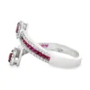 Pear Ruby Bypass Ring