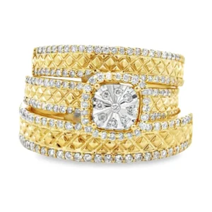 Cluster Diamond Band Ring