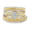 Cluster Diamond Band Ring