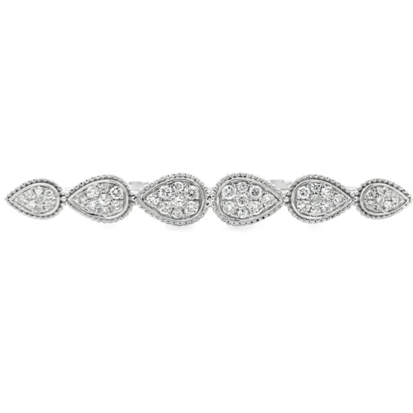 Pear Cluster Diamond Ring