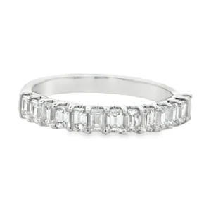 Emerald Cut Diamond Band