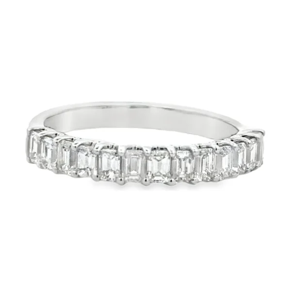 Emerald Cut Diamond Band