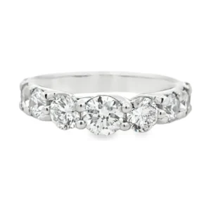 Round Diamond Band Ring