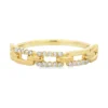 Chain Link Diamond Ring