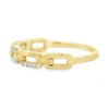 Chain Link Diamond Ring