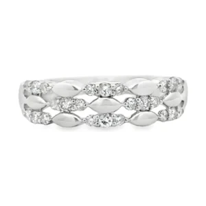 Diamond Lattice Fashion Band