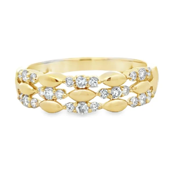 Diamond Lattice Band Ring