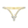 Chevron Diamond Fashion Ring