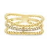 Beaded Multi Band Ring