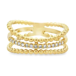 Beaded Multi Band Ring