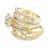 Chain Link Diamond Ring
