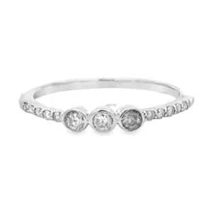 Bezel Set Diamond Band