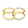 Interlocking Loop Diamond Ring