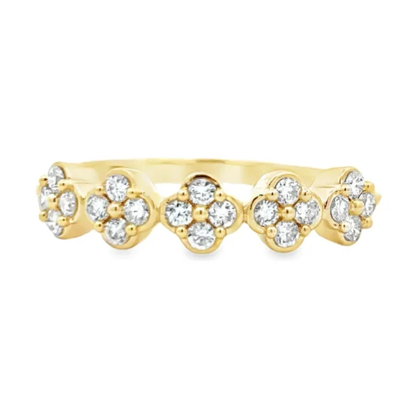 Floral Diamond Fashion Band