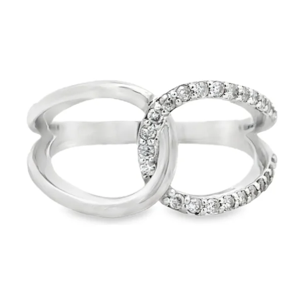 Interlocking Loop Diamond Ring