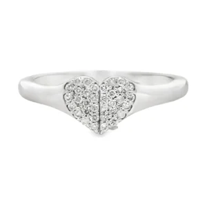 Heart Diamond Band Ring