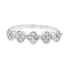 Floral Clover Diamond Ring
