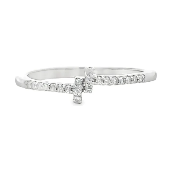 Bypass Diamond Band Ring
