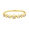 Beaded Diamond Band Ring