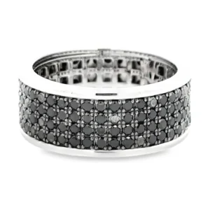 Black Diamond Band Ring