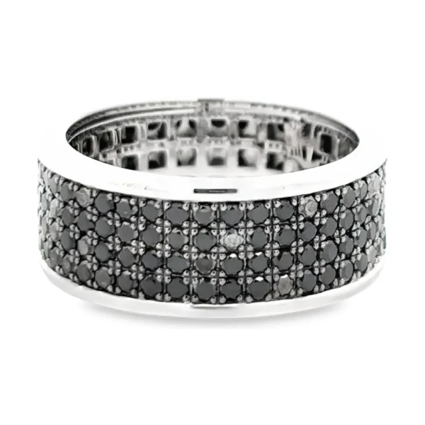 Black Diamond Band Ring