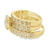 Cuban Link Cluster Ring