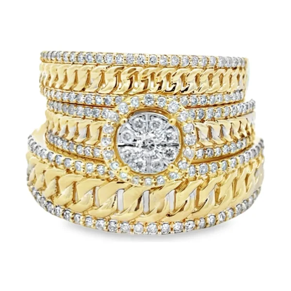 Diamond Cuban Link Ring