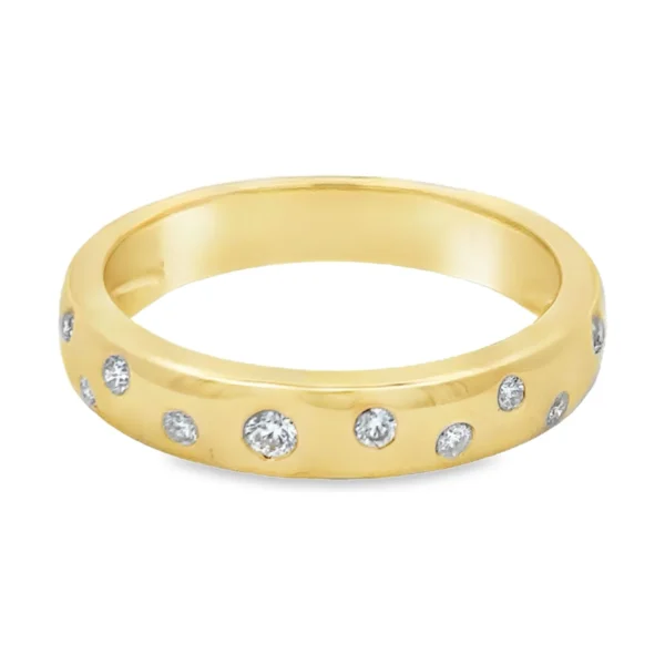 Flush Set Diamond Band