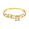 Baguette Diamond Split Ring