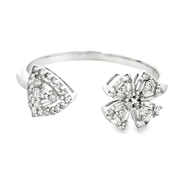 Open Motif Diamond Ring