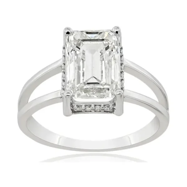 Emerald Cut Diamond Ring