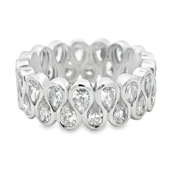 Pear Diamond Eternity Ring