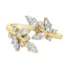 Marquise Leaf Bypass Ring