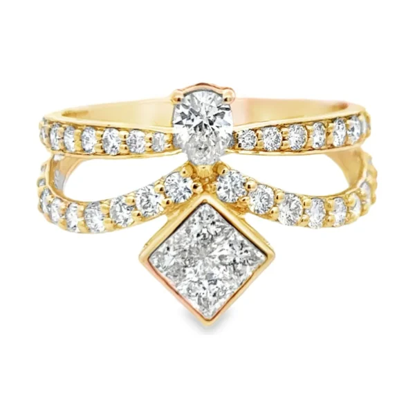 Geometric Lab Diamond Ring