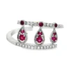 Crown Diamond Accent Ring