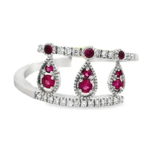 Crown Diamond Accent Ring