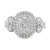 Double Halo Diamond Ring