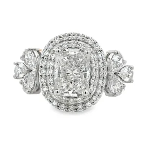 Double Halo Diamond Ring