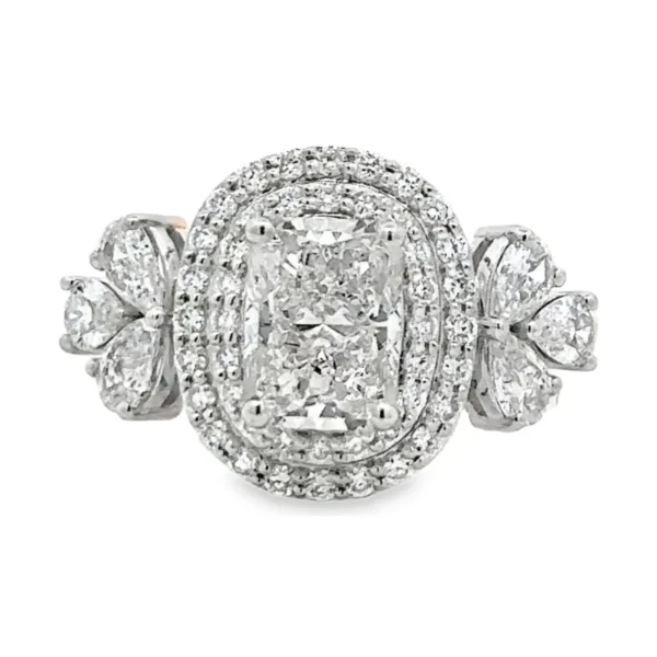 Double Halo Diamond Ring